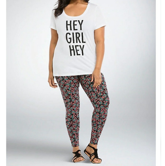 Torrid - Floral Full length Leggings - Picture 2 of 7